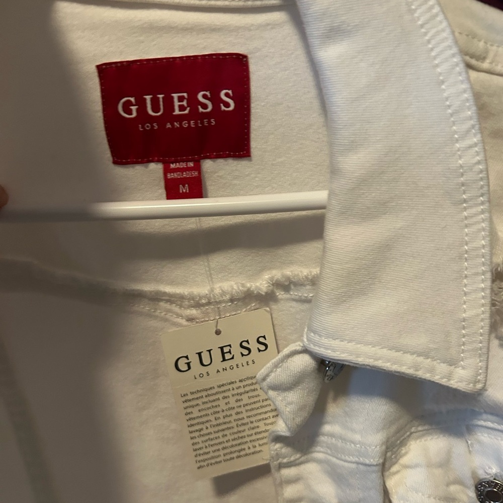 Guess White Jean Jacket